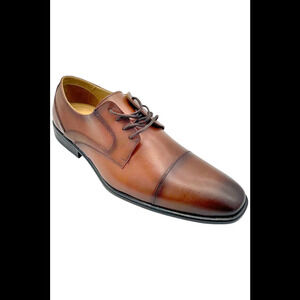 Blanco Garcia Men's Baker Cap Toe Oxford Whiskey Bronze - Medium